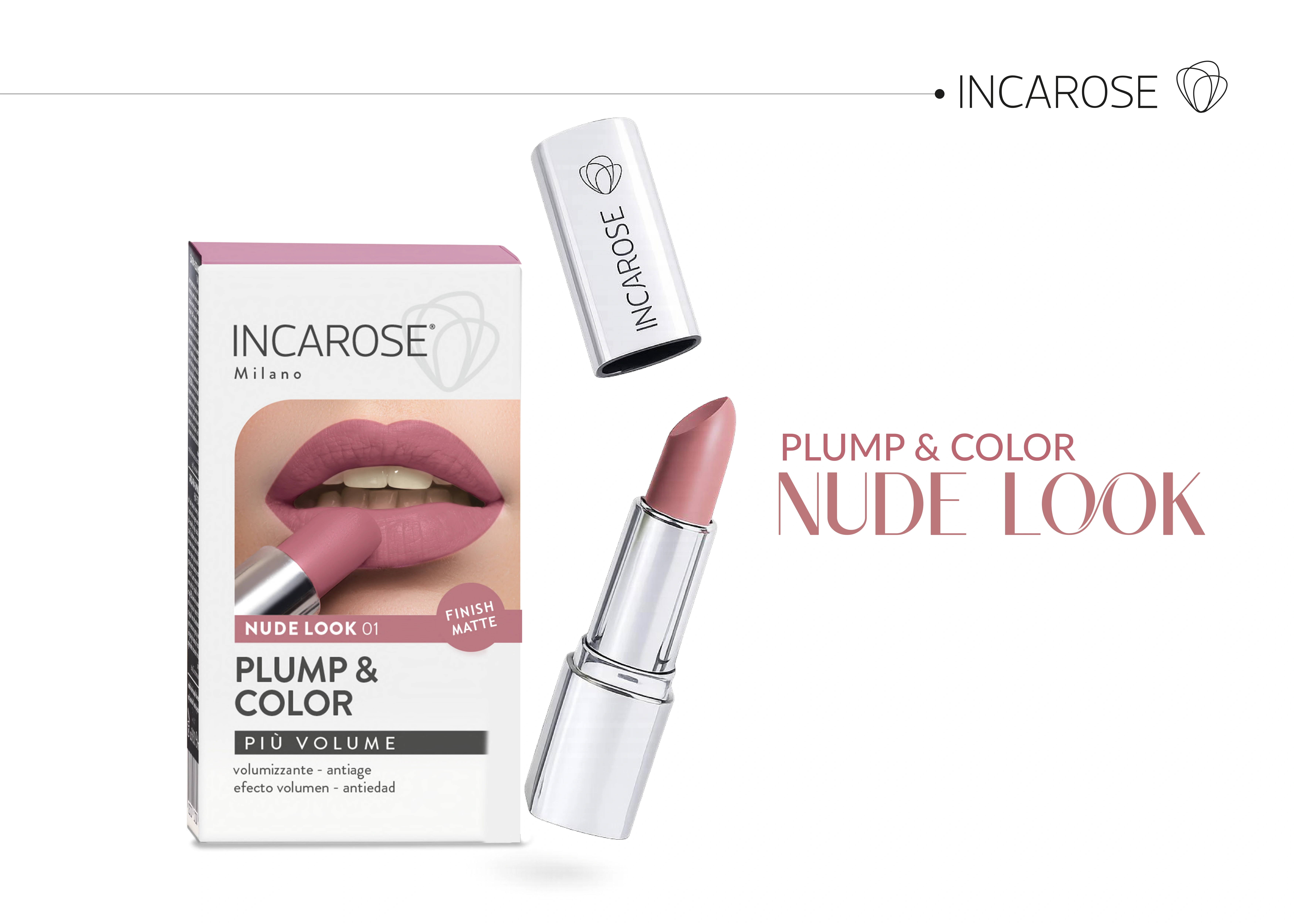 Incarose Milano Plump & Color — Nude Look 01 — descripción